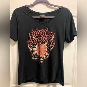 Harley Davidson Rose T-Shirt